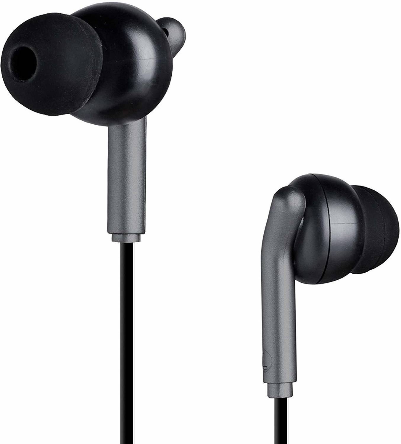 ZEBRONICS Bro Wired Earphone Wired Headset (Black, In the Ear)