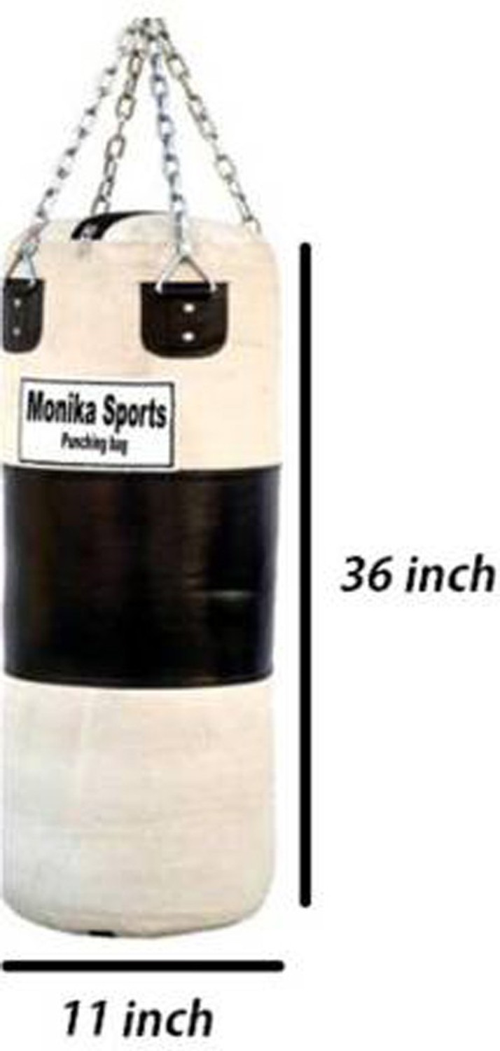 Image of Monika Sports 3 Feet Long Heavy Canvas Punching Bag For Boxing Hanging Bag