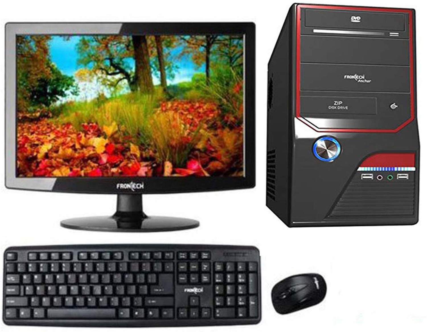 Image of Frontech anchor allinone1 Core i3 (4 GB DDR3 /1 TB /Windows 10 Pro /512 MB /15.4 Inch Screen /anrpc1)