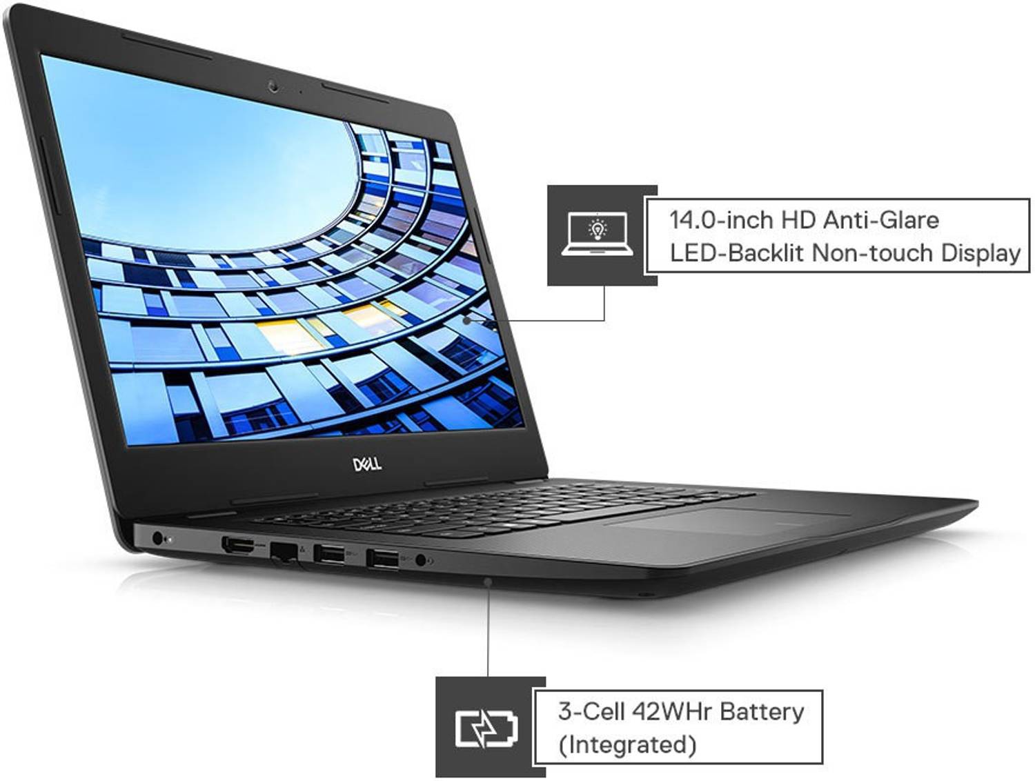 DELL Vostro 3000 Intel Core i3 8th Gen 8145U - (4 GB/1 TB HDD