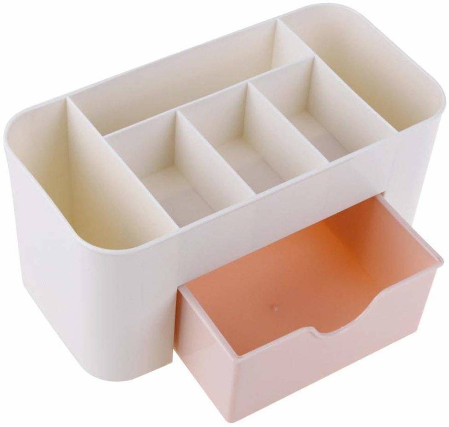 BKENTERPRISE7 Cosmetic Storage Box Multi Functional Desktop Tidy Organiser Holder with Drawer Random Colour Cosmetic, Jewellery, Books Vanity Box