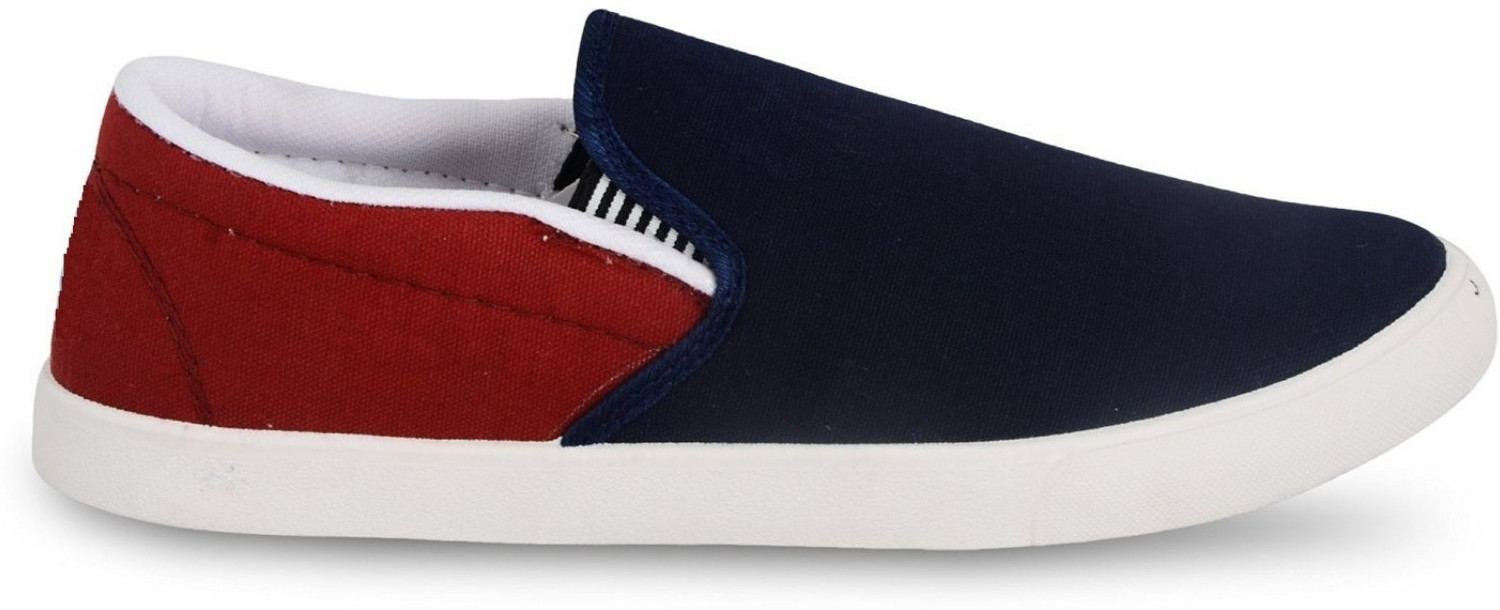 Image of WELDONE Maroon Loafers For Men (Maroon,)