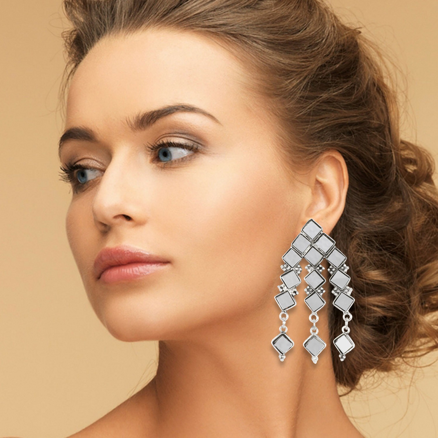 Image of URBANELA Metal Silver Jewellery Set