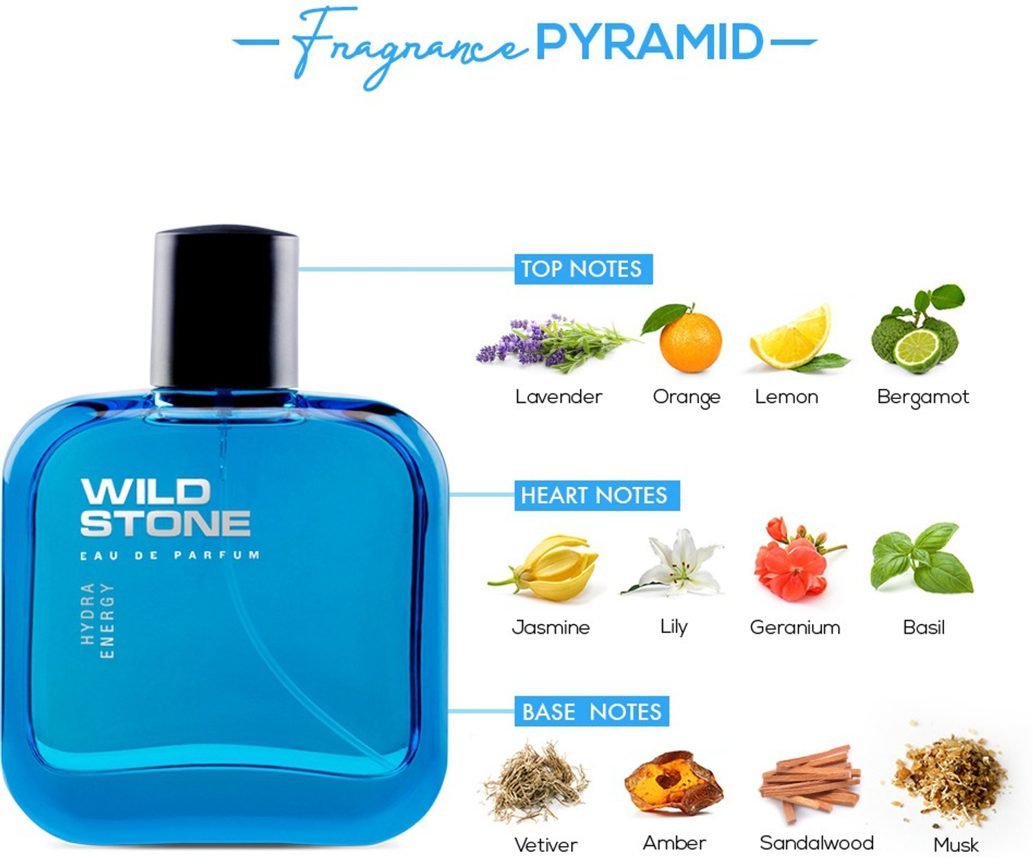 Image of Wild Stone Forest Spice and Hydra Energy Perfume Combo for Men Eau de Parfum - 60 ml