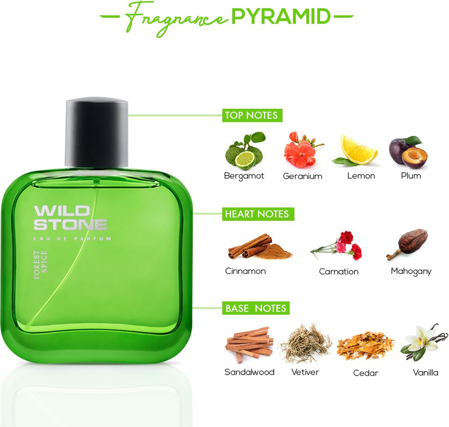 Image of Wild Stone Forest Spice and Hydra Energy Perfume Combo for Men Eau de Parfum - 60 ml