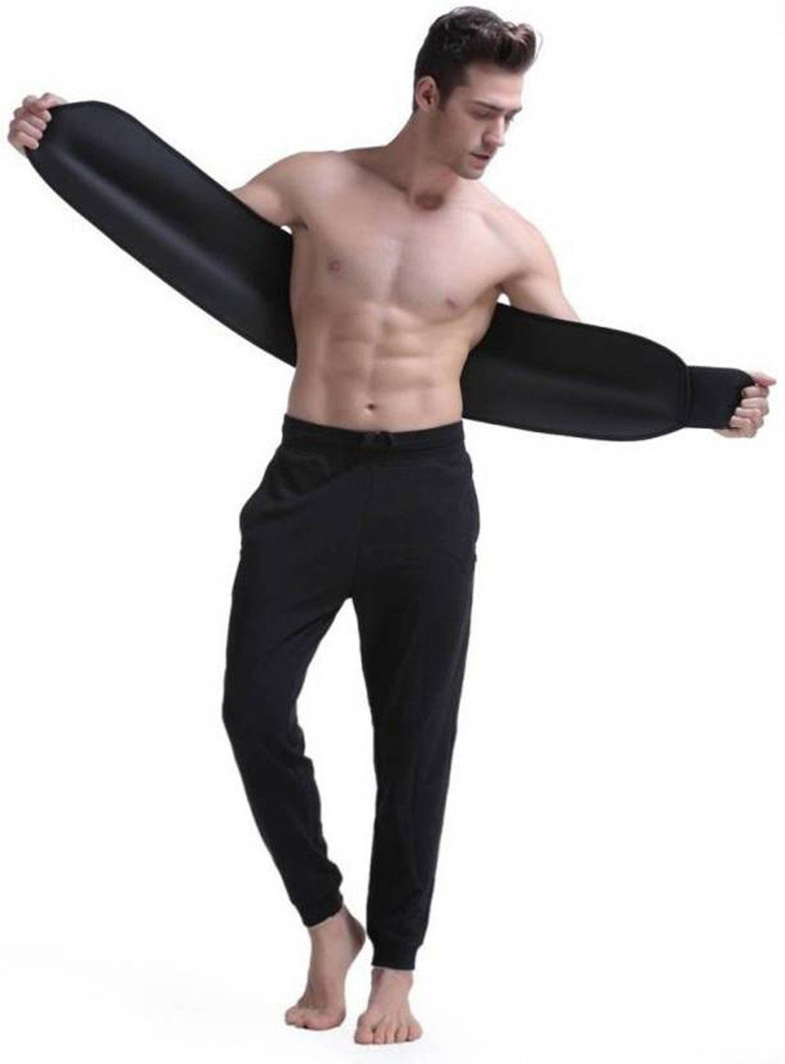 Image of RBS New Heavy Soft Quality FITNESS BELT (XXXL SIZE) sweat Belt, Slimming belt, Waist shaper, Tummy Trimmer, Sweat slim belt, Belly fat burner, Stomach fat burner, Best Quality, Super stretch, Unisex body shaper for men & women Slimming Belt