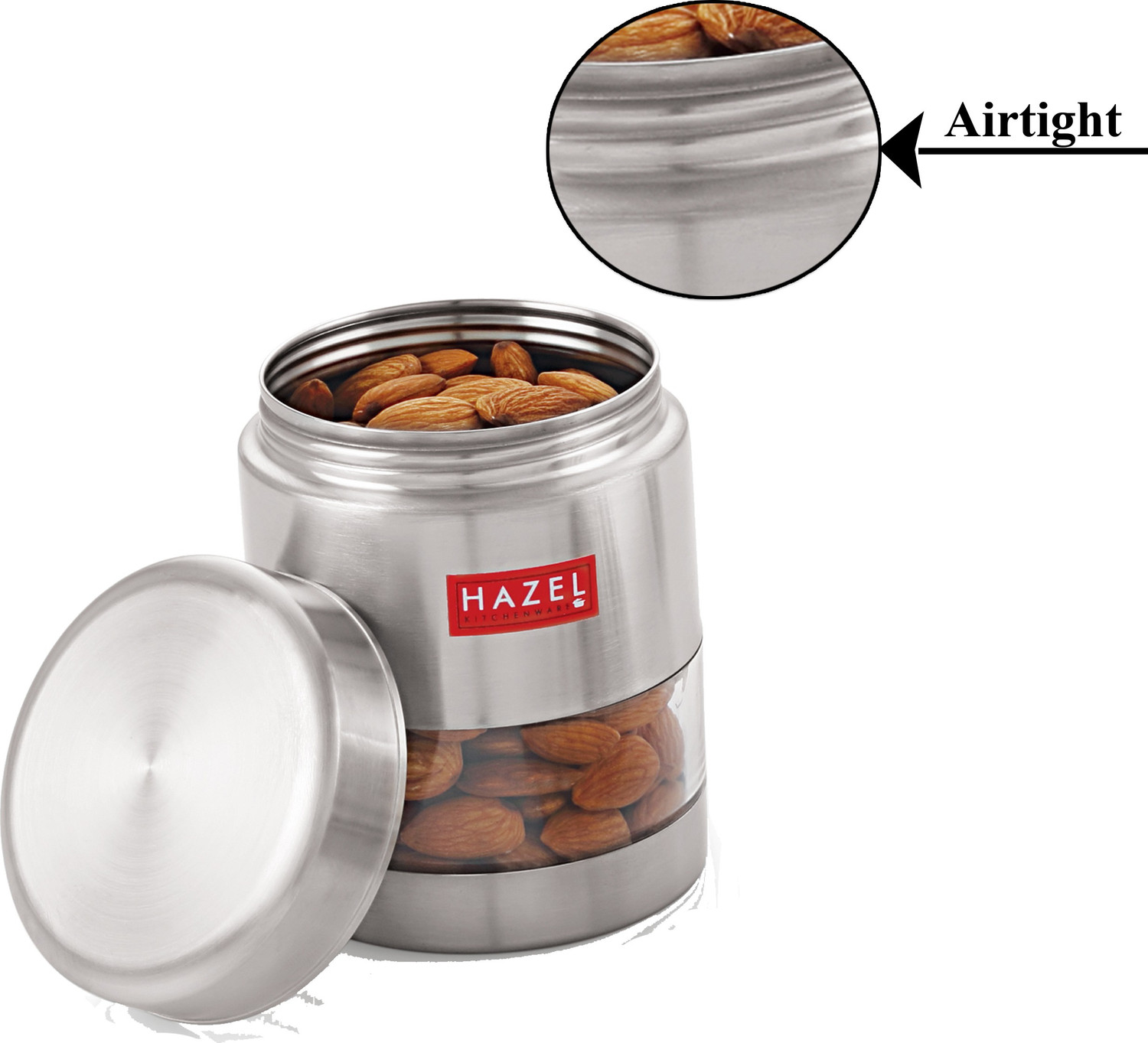 Image of HAZEL Steel Grocery Container - 400 ml