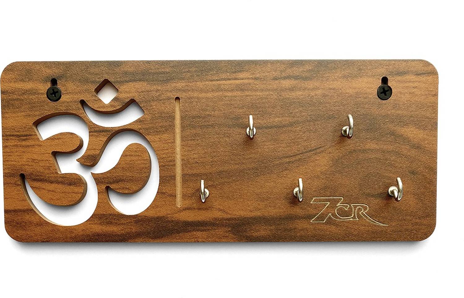 7CR Om Key Holder (WB) Wood Key Holder