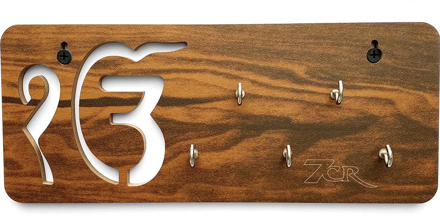 7CR Ek Onkar Key Holder (WB) Wood Key Holder