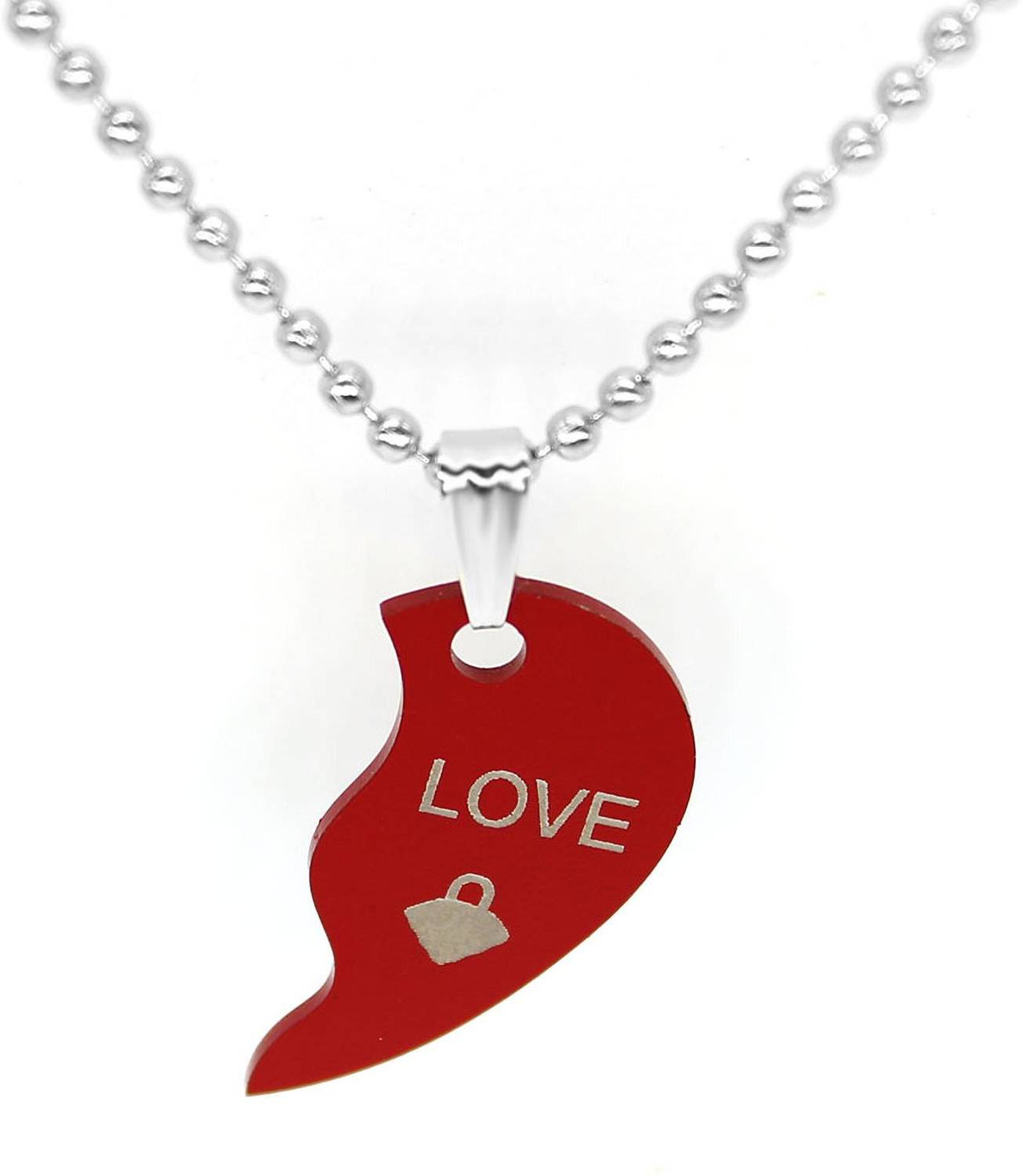 vien Valentine Special For Couple Red / Black plated My Love Dual