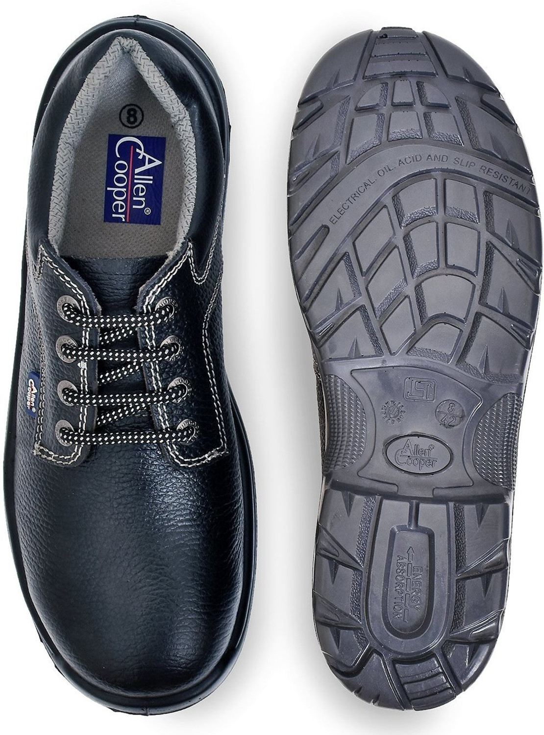 Image of Allen Cooper Steel Toe Genuine Leather Safety Shoe