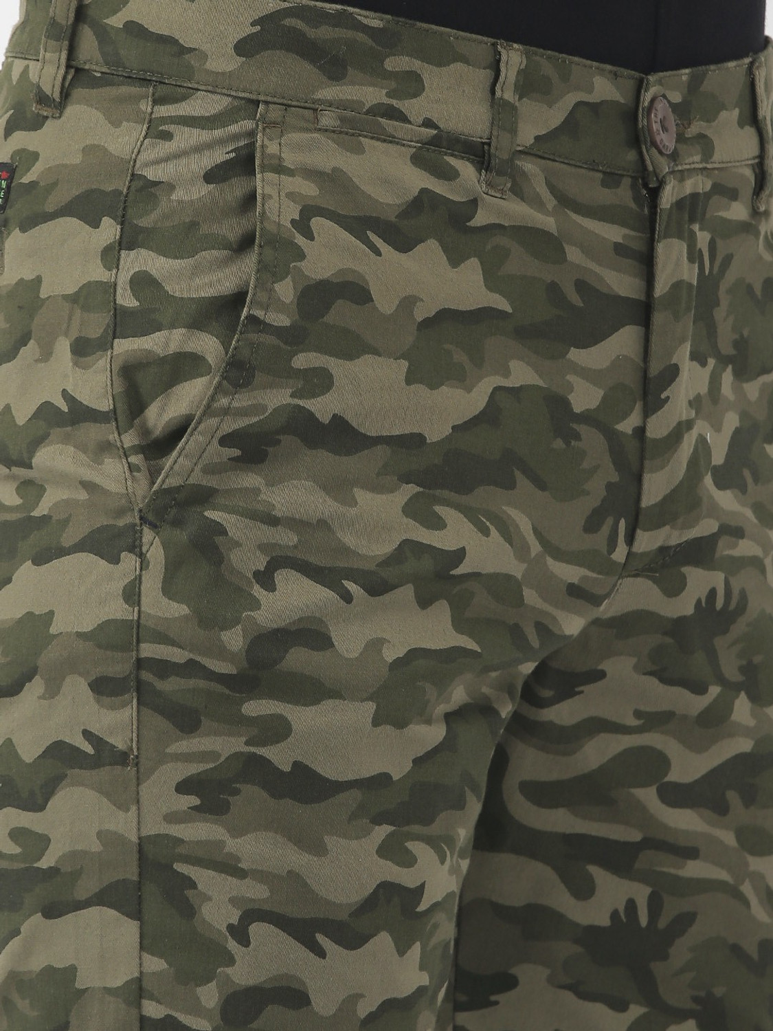 Image of The Indian Garage Co. Printed Men Green Casual Shorts