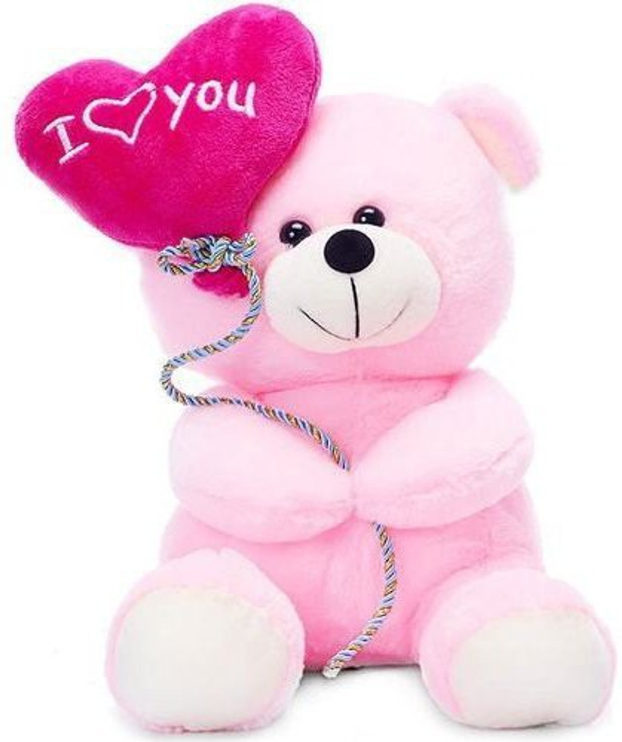 Image of SANA TOYS Soft Plush I Love You Balloon Heart Teddy Bear - 20 cm