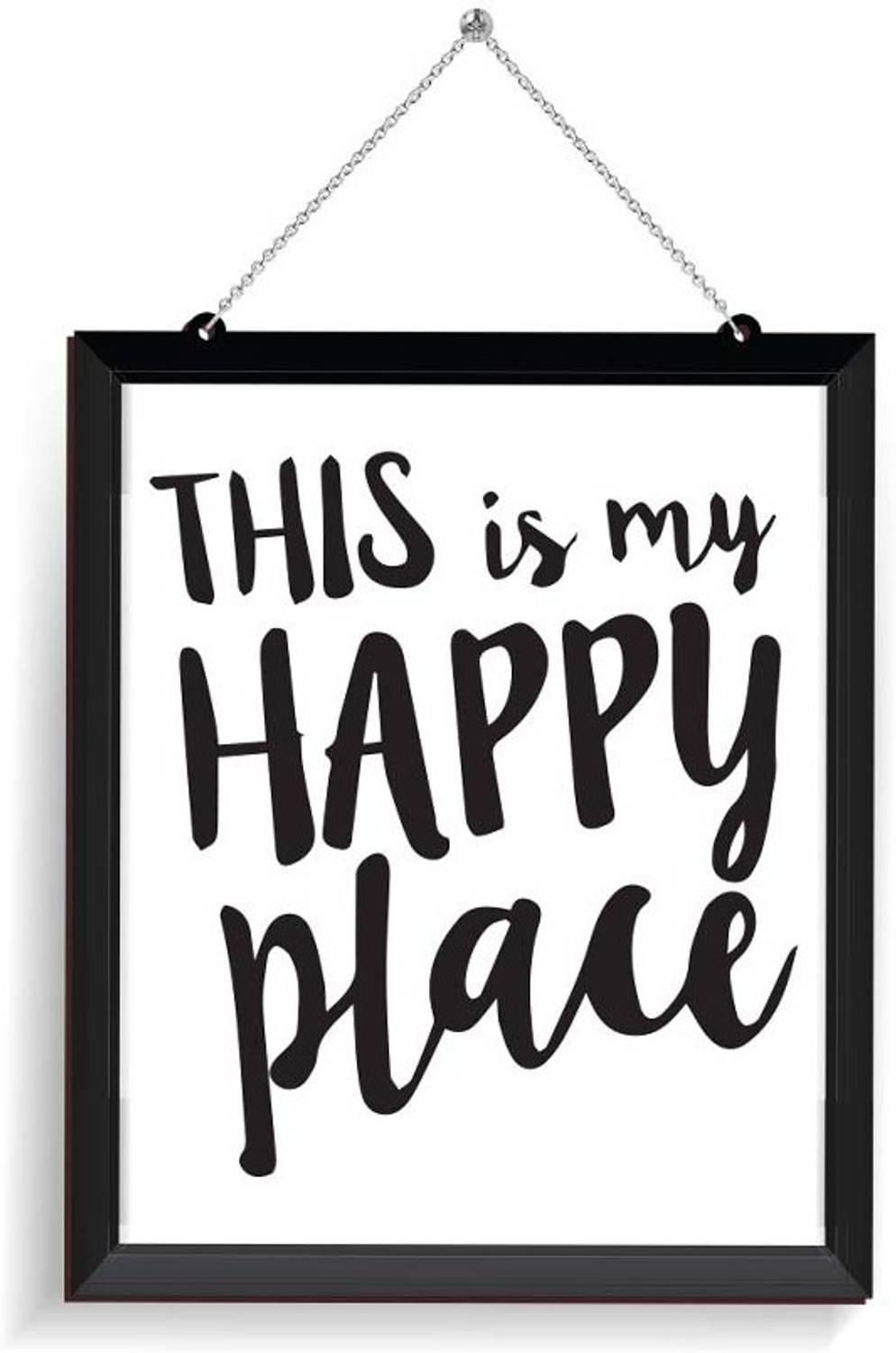 100yellow This is My Happy Place Wall Door sign for Home & Office