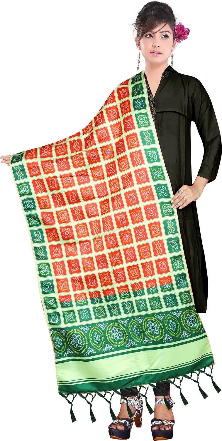 Bloviate Cotton Silk, Silk Blend Printed Women Dupatta