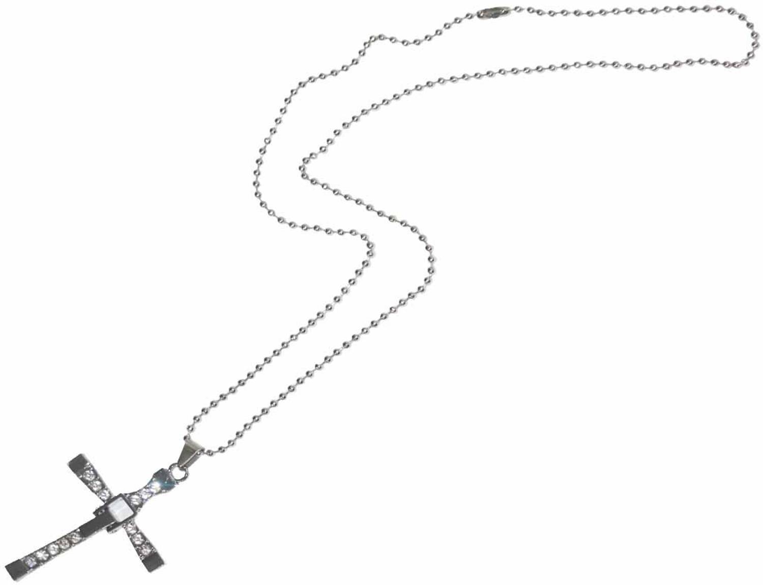 ANRA JEWEL cross001 Silver Stainless Steel Pendant