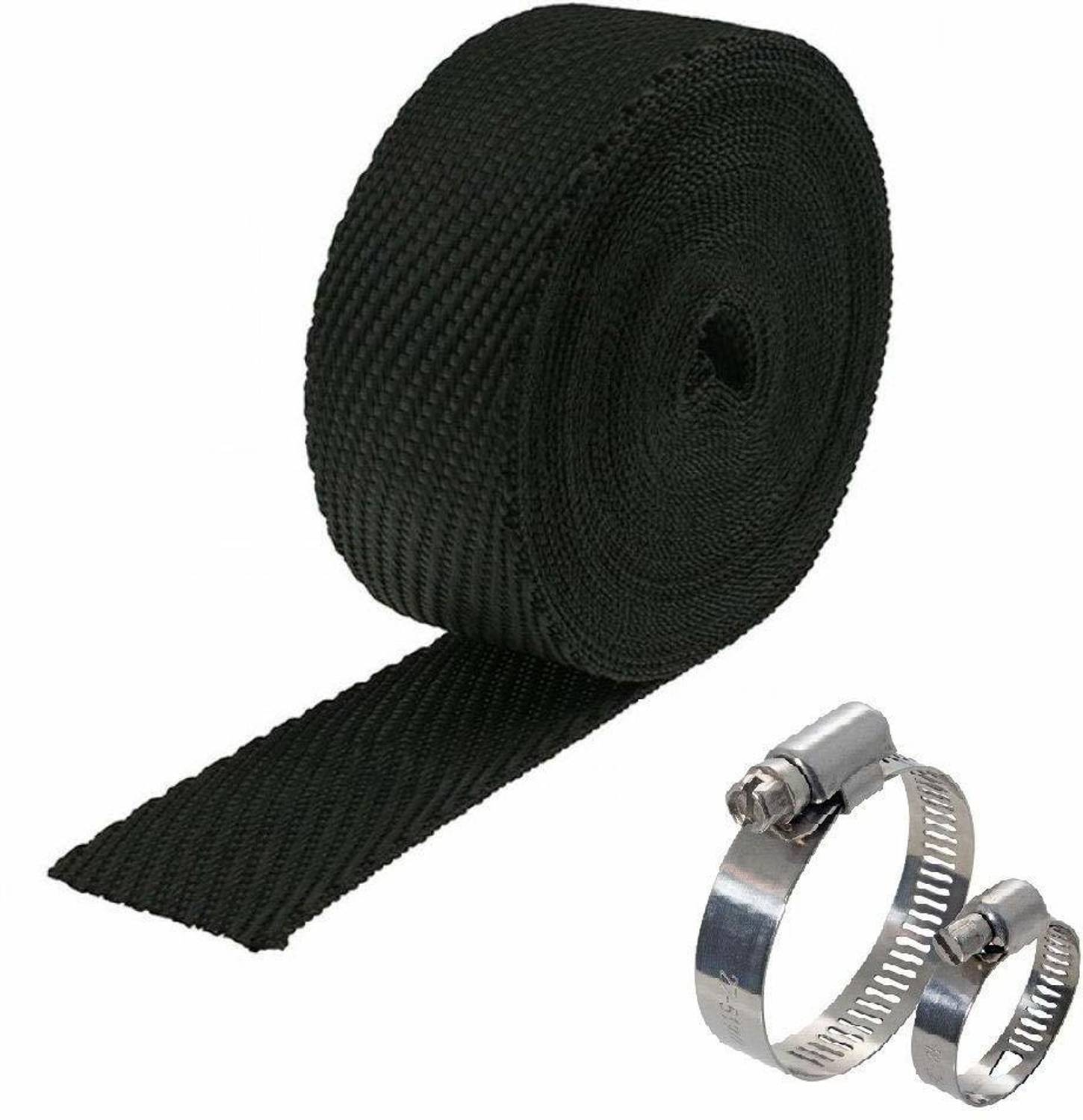 ALLEXTREME Silencer Wrap With Clamp Bike Exhaust Heat Shield Bike Exhaust Heat Shield