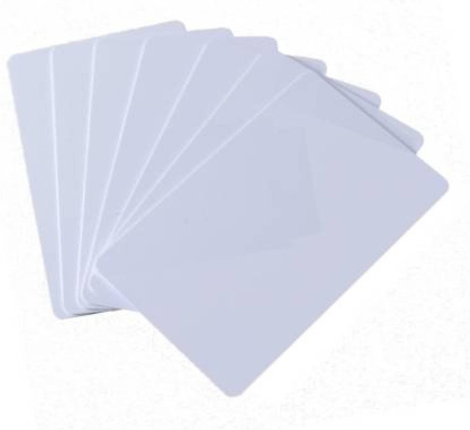 ARK PrintCare Plain White PVC ID Cards For InkJet Printing - Pack Of 50 Cards Black + Tri Color Combo Pack Ink Cartridge