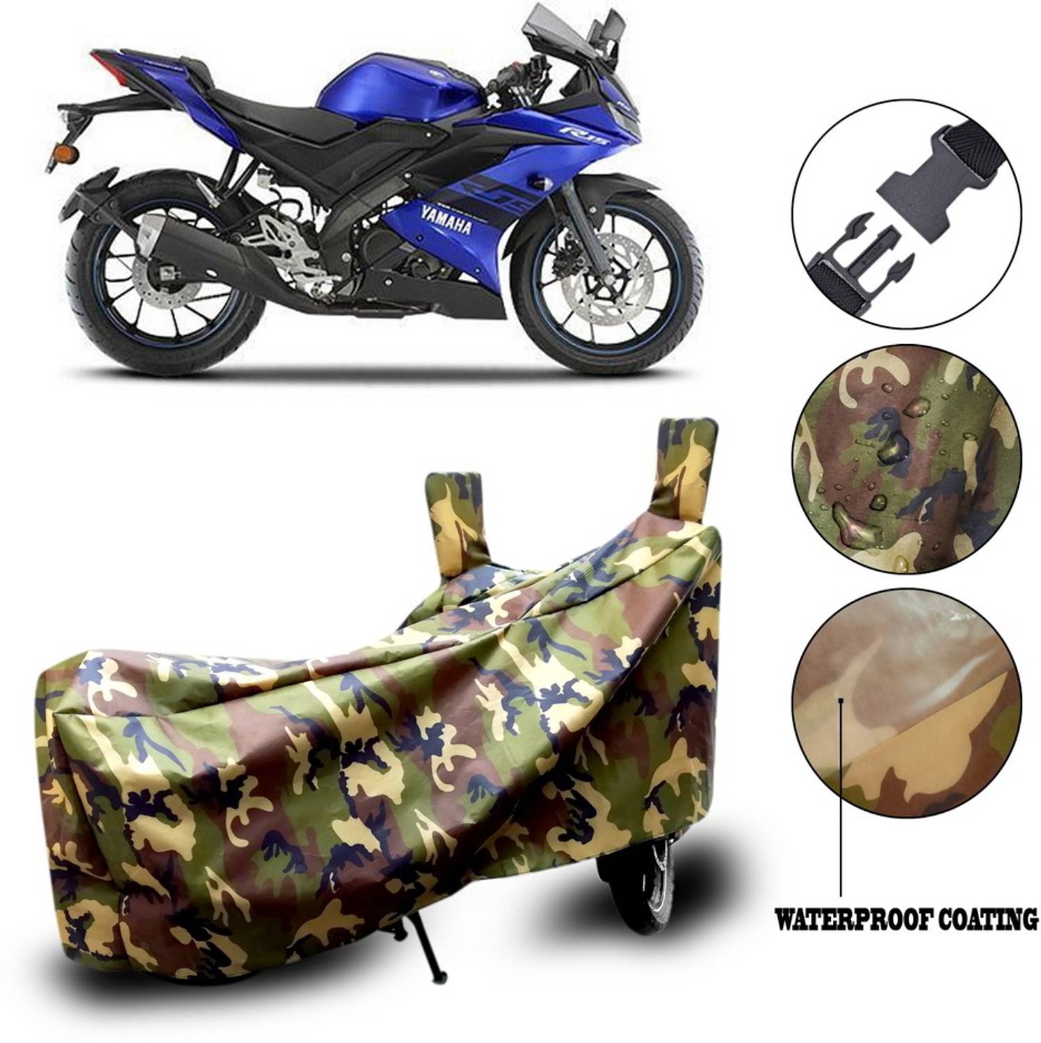 Autogard Waterproof Two Wheeler Cover for Yamaha