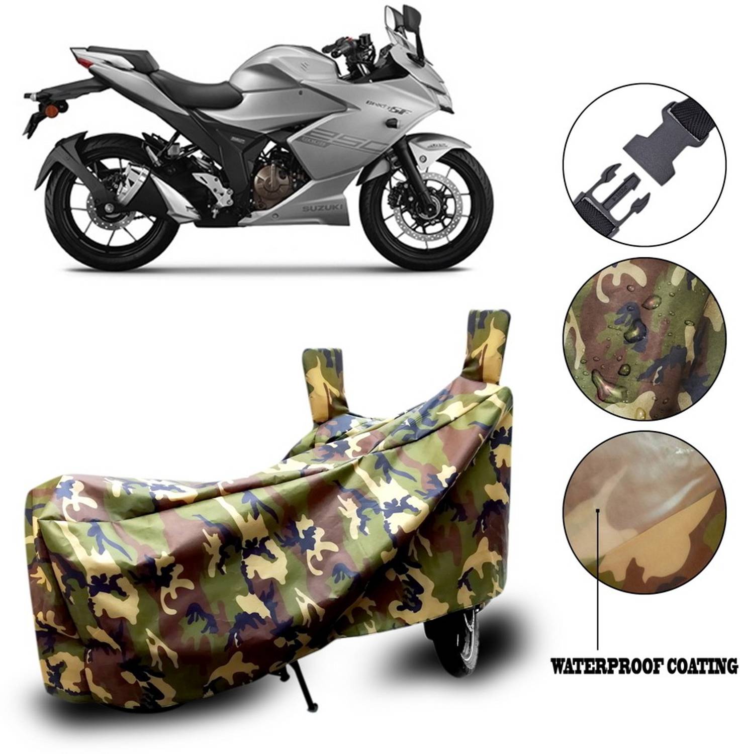 Autogard Waterproof Two Wheeler Cover for Suzuki