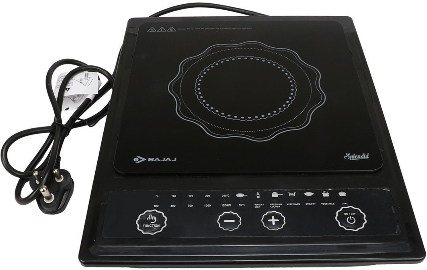 Image of BAJAJ 1200 W Induction Cooktop Push Button