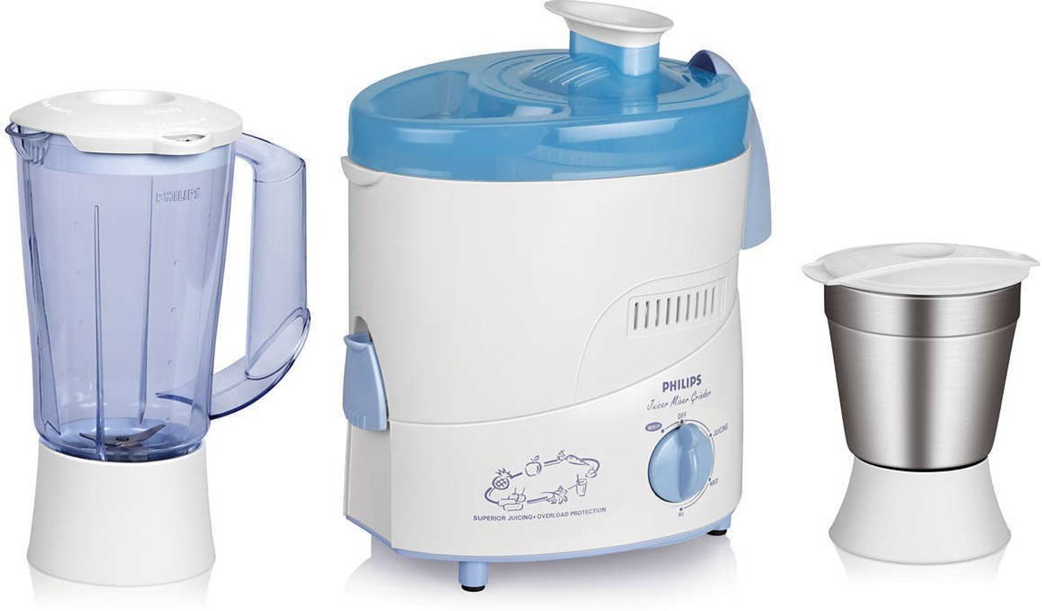 PHILIPS HL1631 500 W Juicer Mixer Grinder — Juicers & Blenders