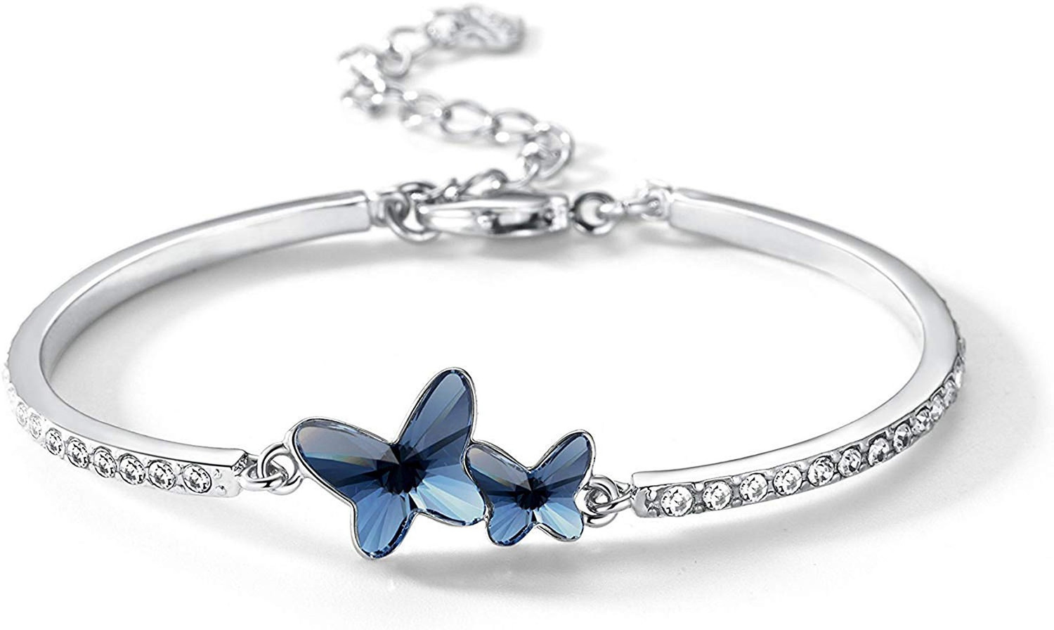 Image of Shining Diva Alloy Cubic Zirconia Silver Bracelet