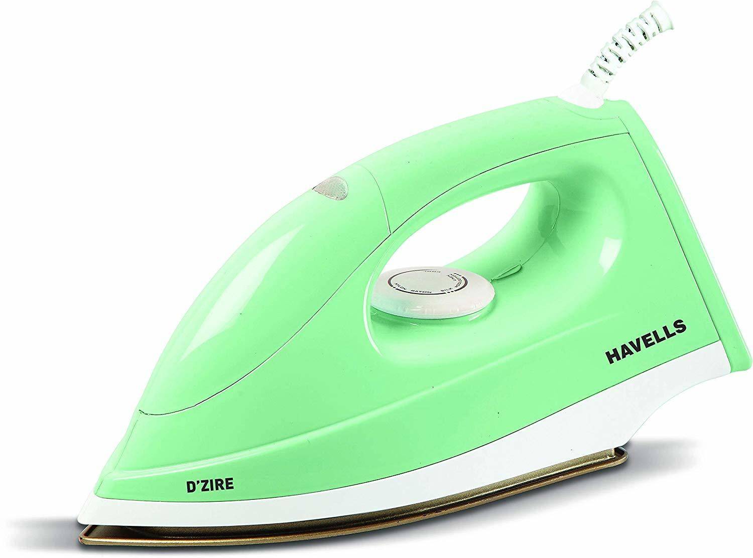 HAVELLS 1000-Watts 1000 W Dry Iron (Green)