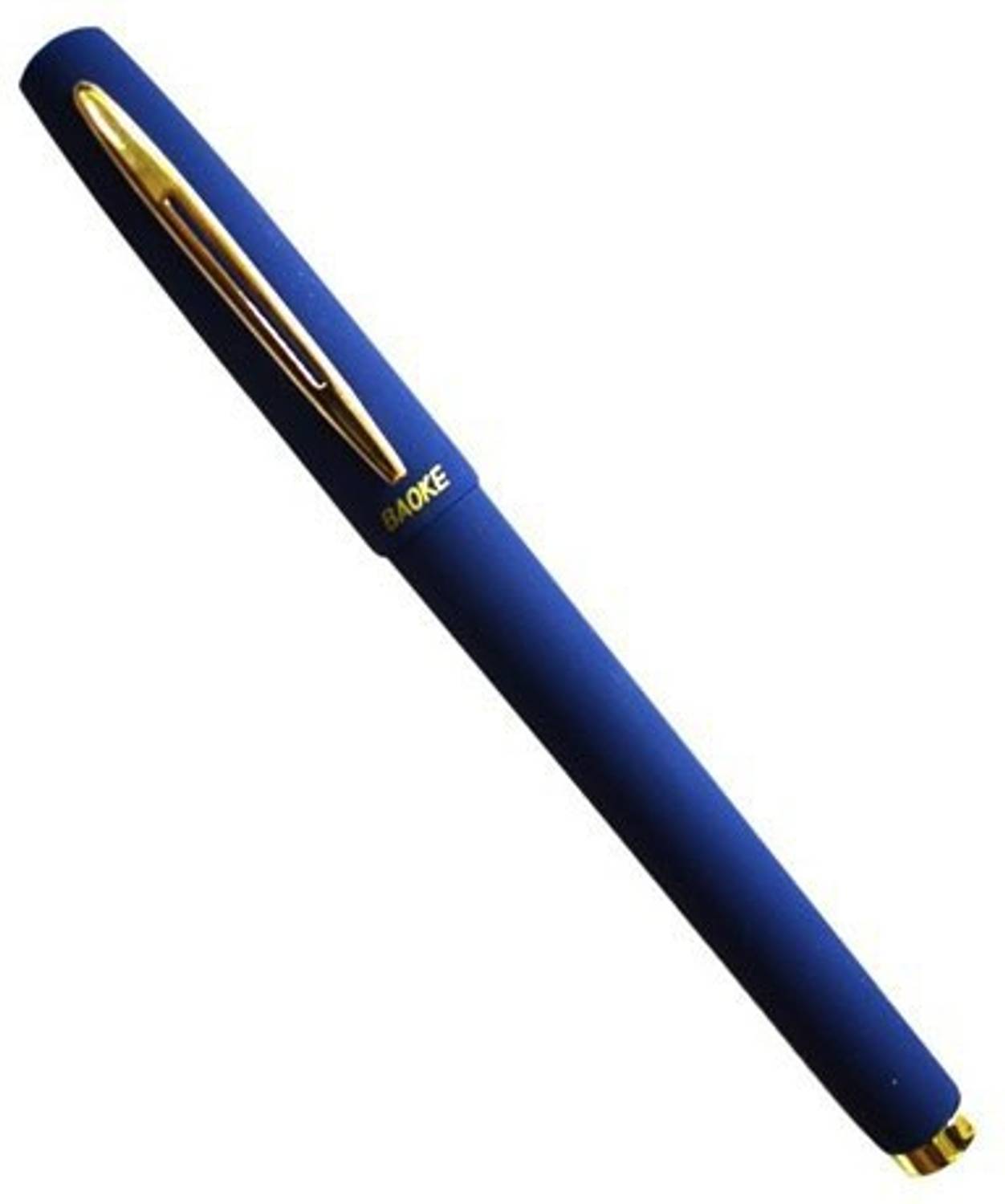 Baoke Blue Gel Pen 1.00 mm Nib Smooth Writing Premium look Matt finish Blue Body Gel Pen