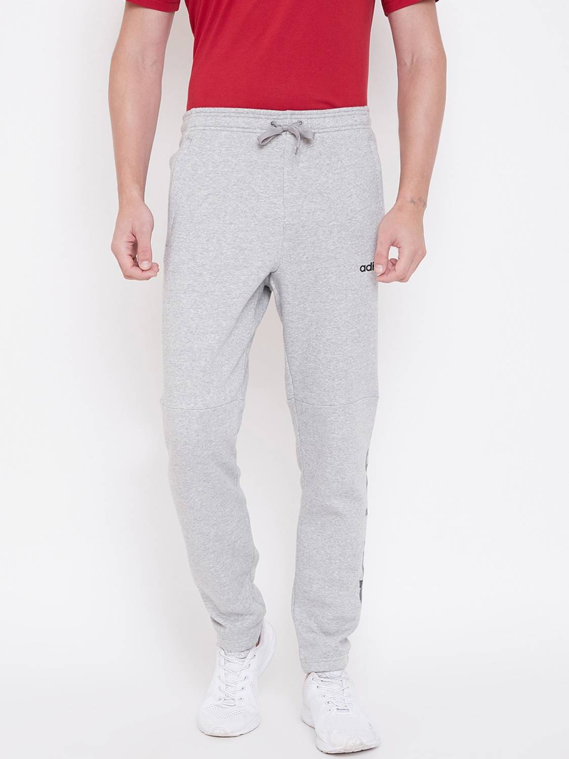 ADIDAS Solid Men Grey Track Pants