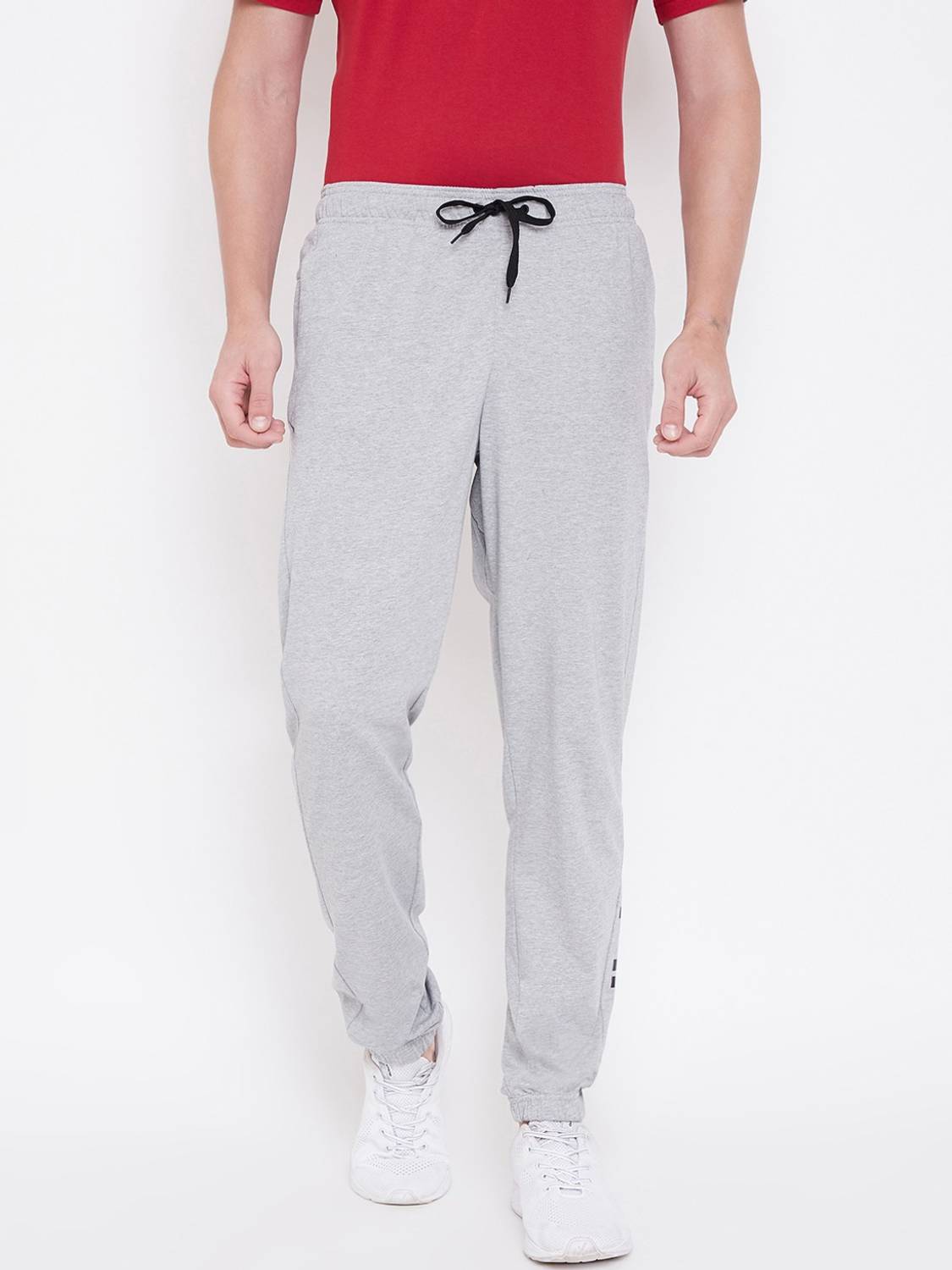 ADIDAS Solid Men Grey Track Pants