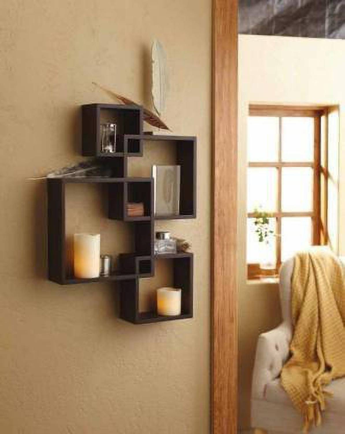 ANTIQUE MART Wall Shelves Wall Shelves Wooden Wall Shelf (Number