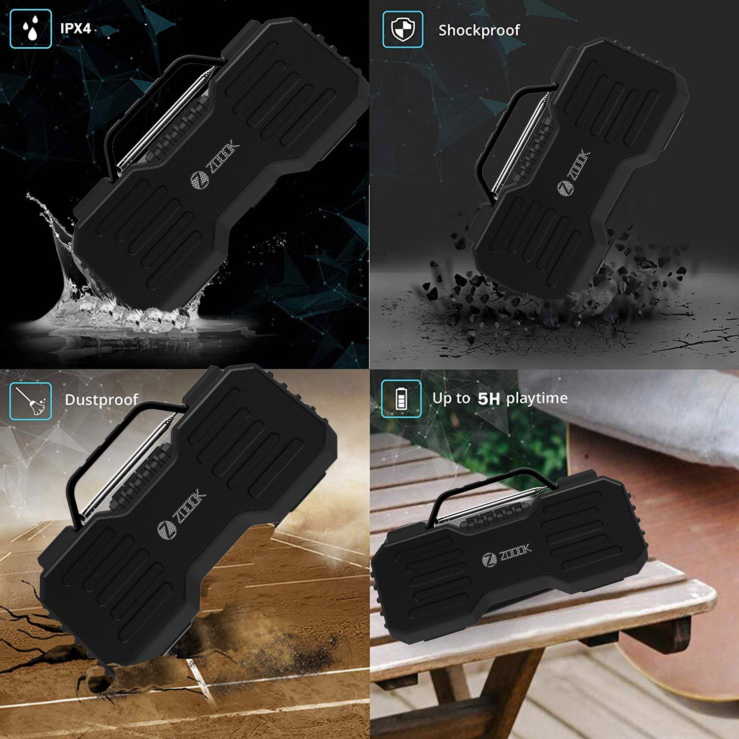 Buy Zoook Boombox Atom Portable Wireless 10 W Bluetooth Party