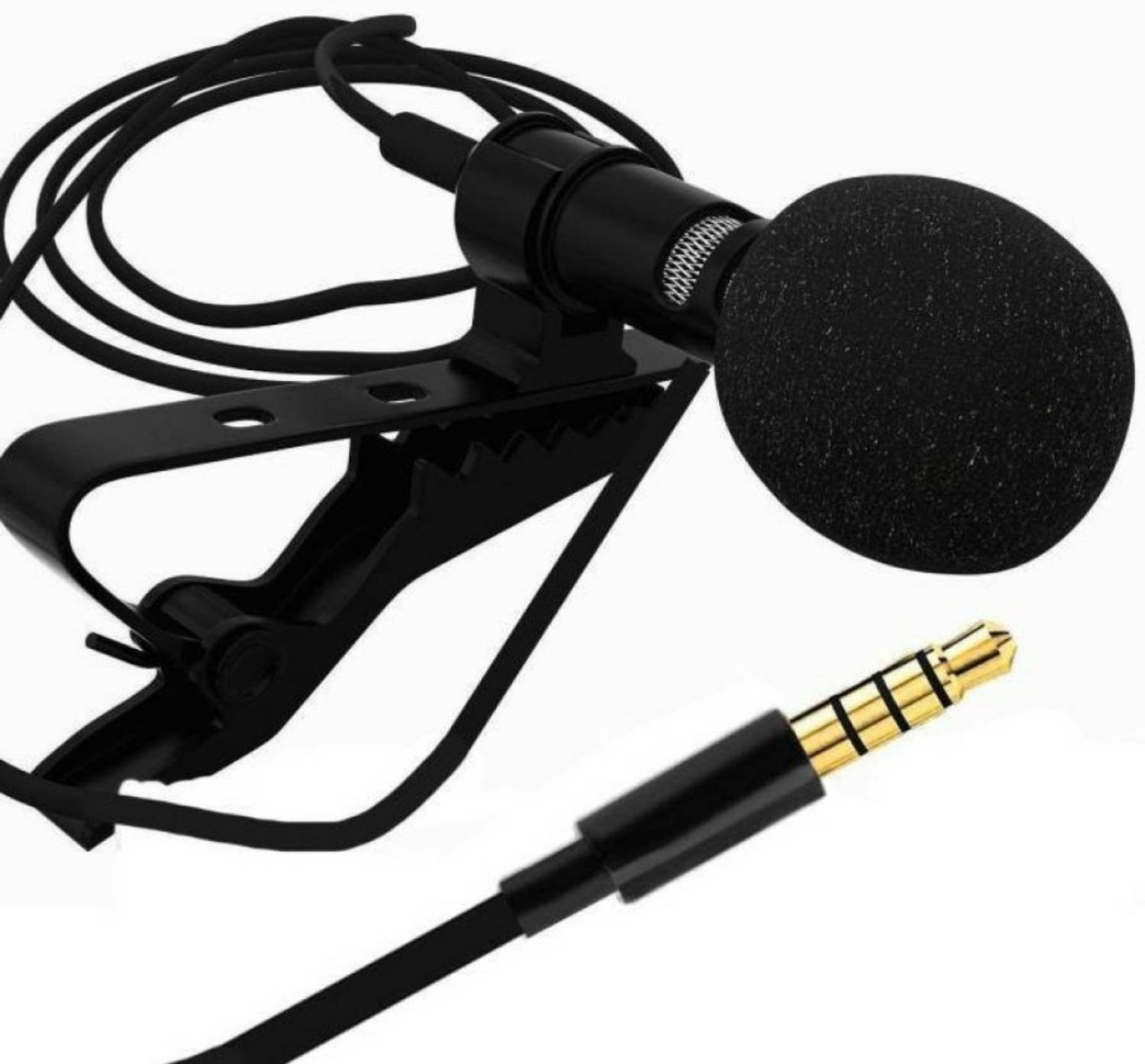 CHG Brened new mini 3.5mm Clip Microphone For Youtube, Collar Mike For Voice Recording, Lapel Mic Mobile, Pc, Laptop, Android Smartphones, Dslr Camera Clip On Mini Lapel Lavalier Microphone Camera Microphone Microphone