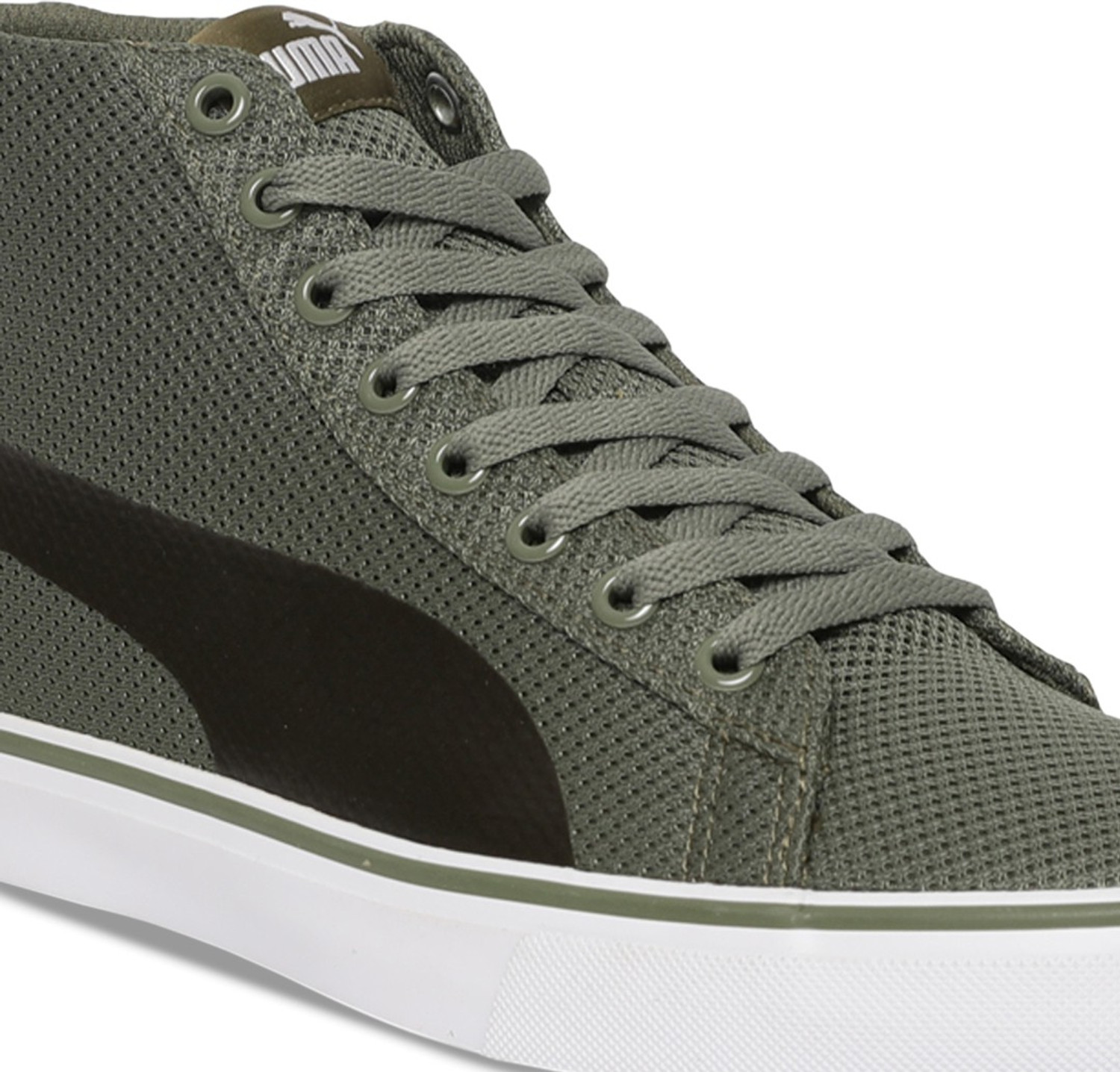 Image of PUMA Troop Mid Knit IDP Sneakers For Men