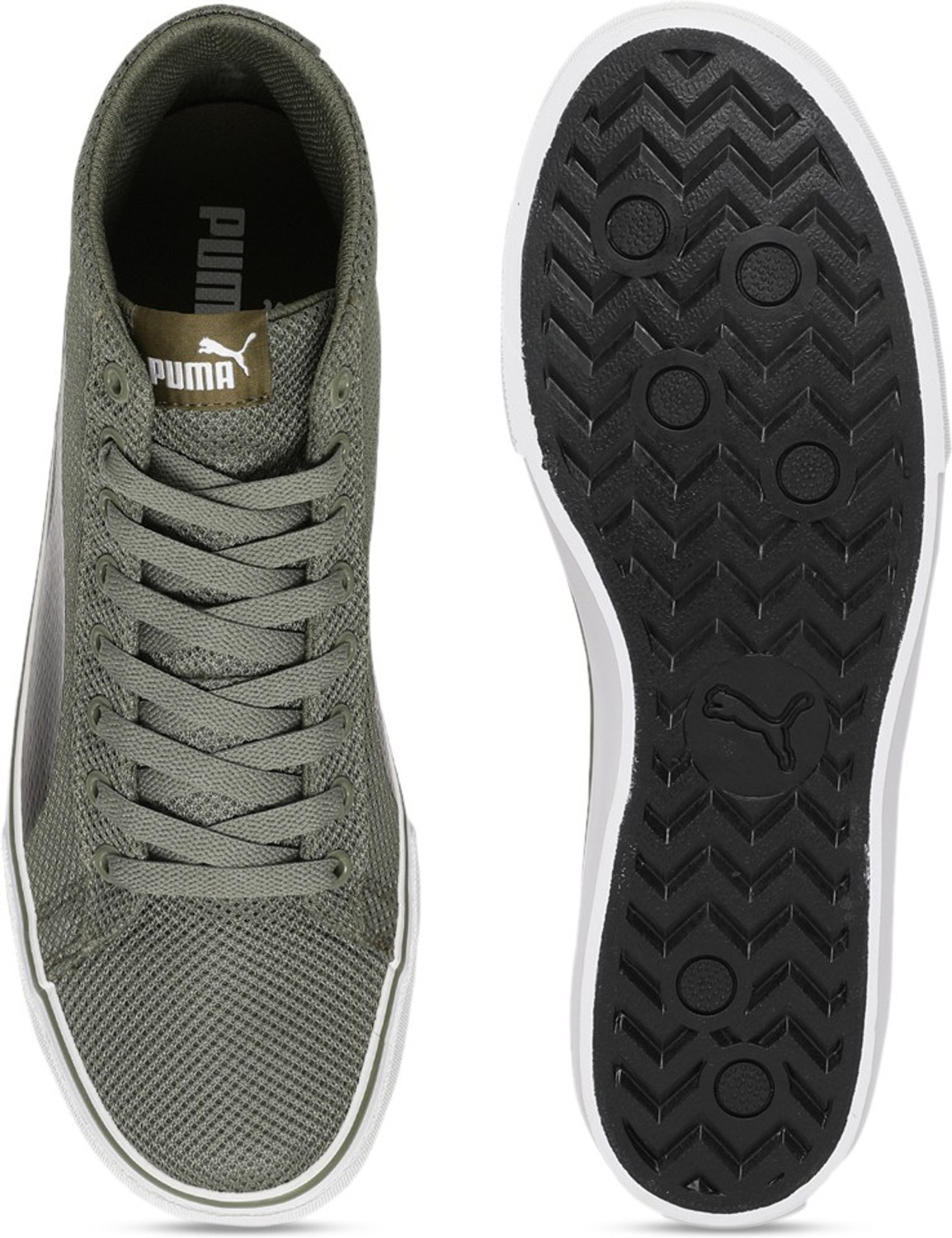 Image of PUMA Troop Mid Knit IDP Sneakers For Men