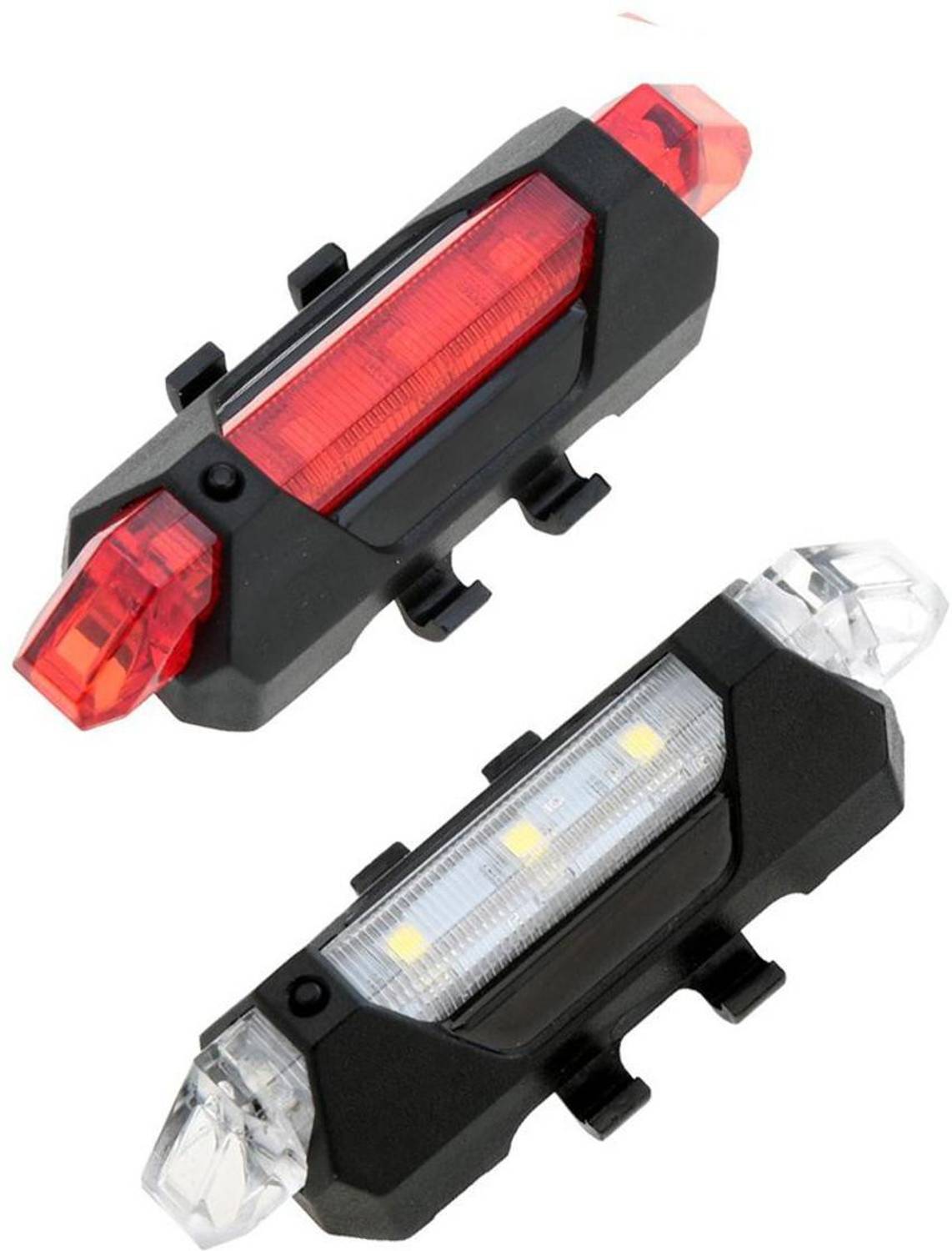 AlexVyan Ner Combo 2 Pcs Bicycle Rear Break Led Light 5 LED USB Rechargeable LED Rear Break Light