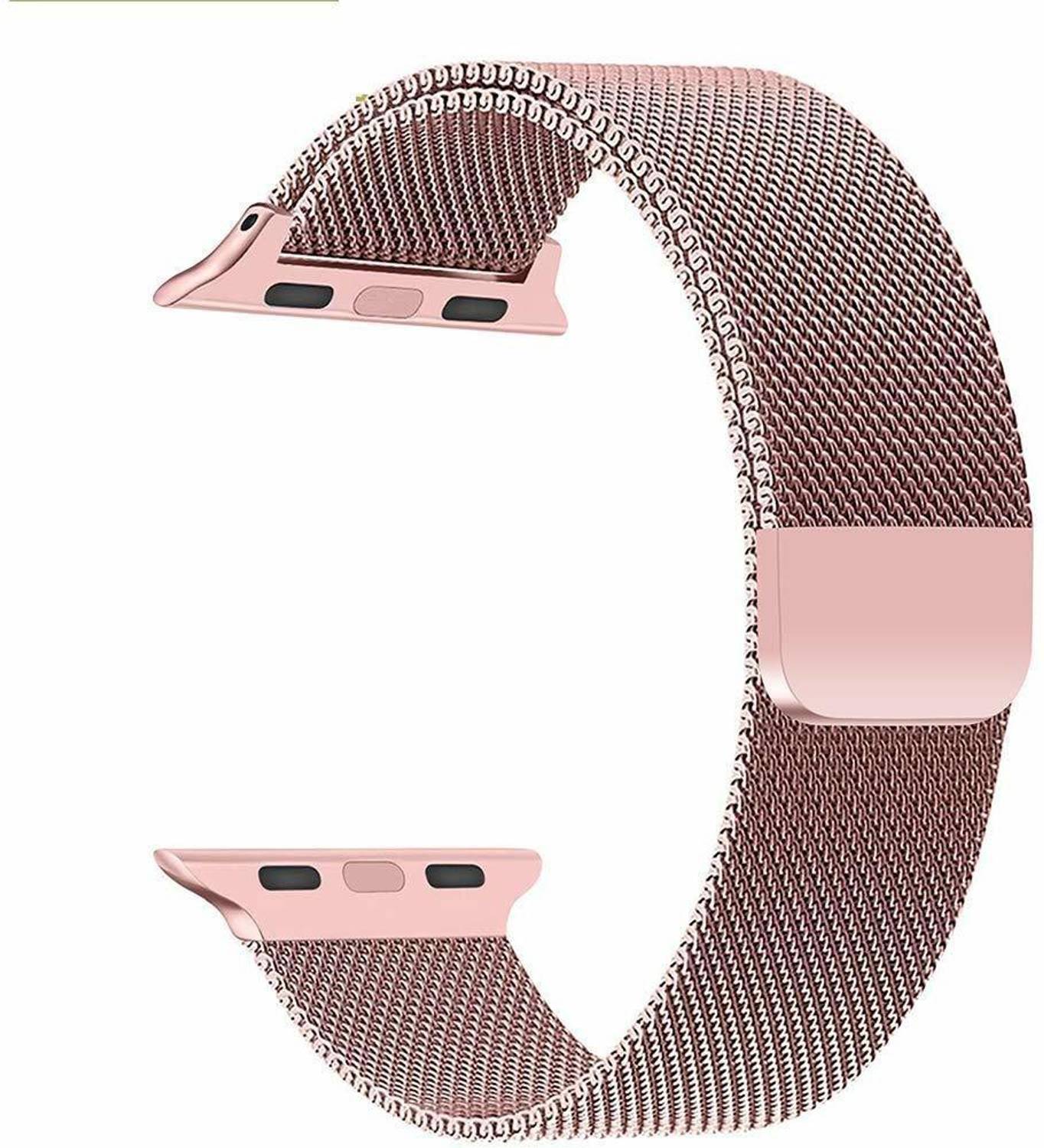 AMANDO METAL STRAP SERIES 1,2,3,4,5 ROSE GOLD 38/40 MM Smart Band Strap