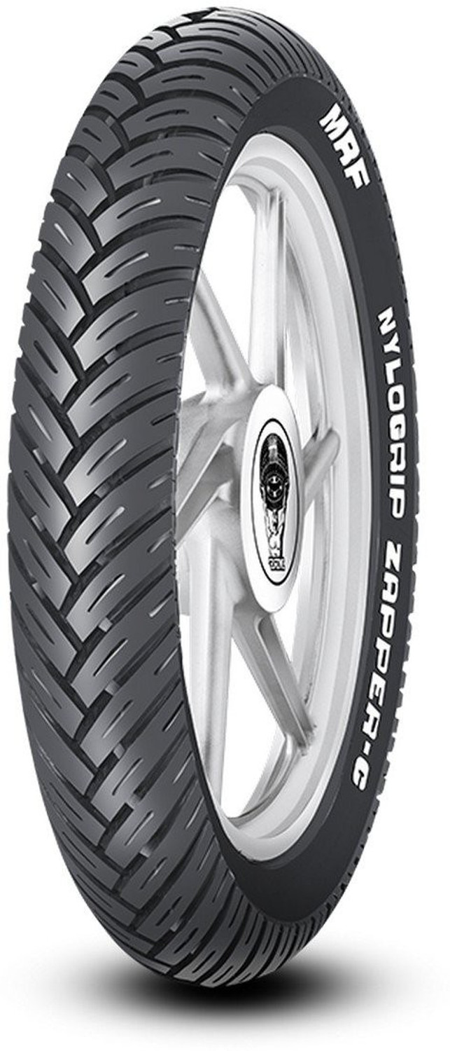 Image of MRF 120 /80-18 ZAPPER C TUBELESS BULLET 500CC TYRE 120 /80-18 Rear Two Wheeler Tyre