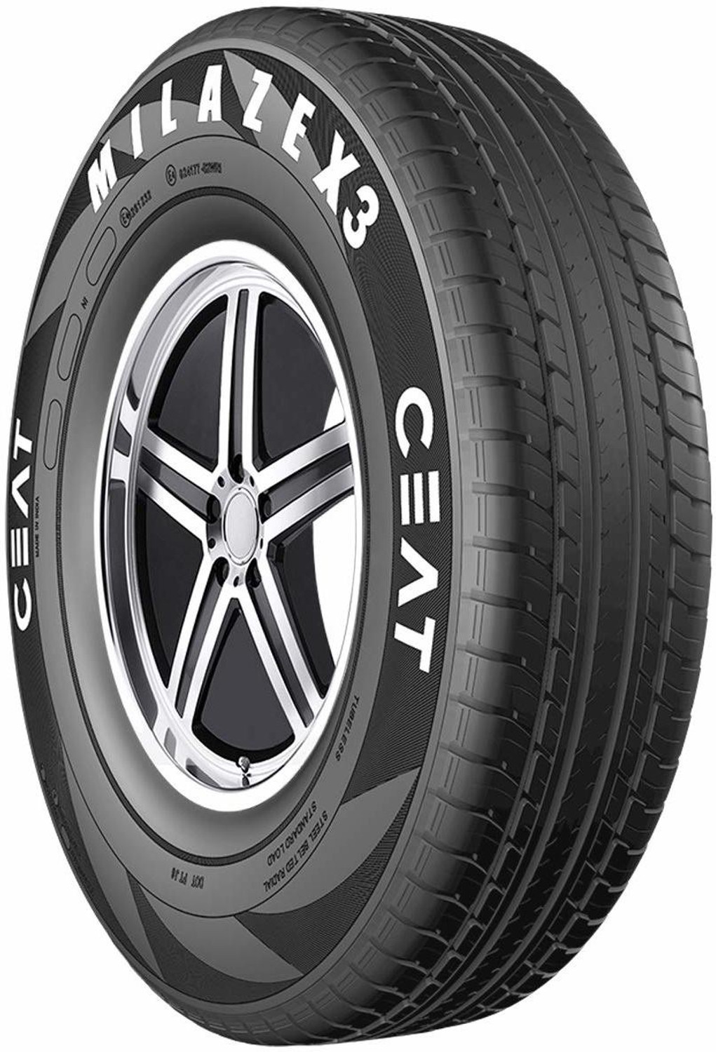 Image of CEAT 155 /65R13 MILAZE X3 TL 79T 4 Wheeler Tyre
