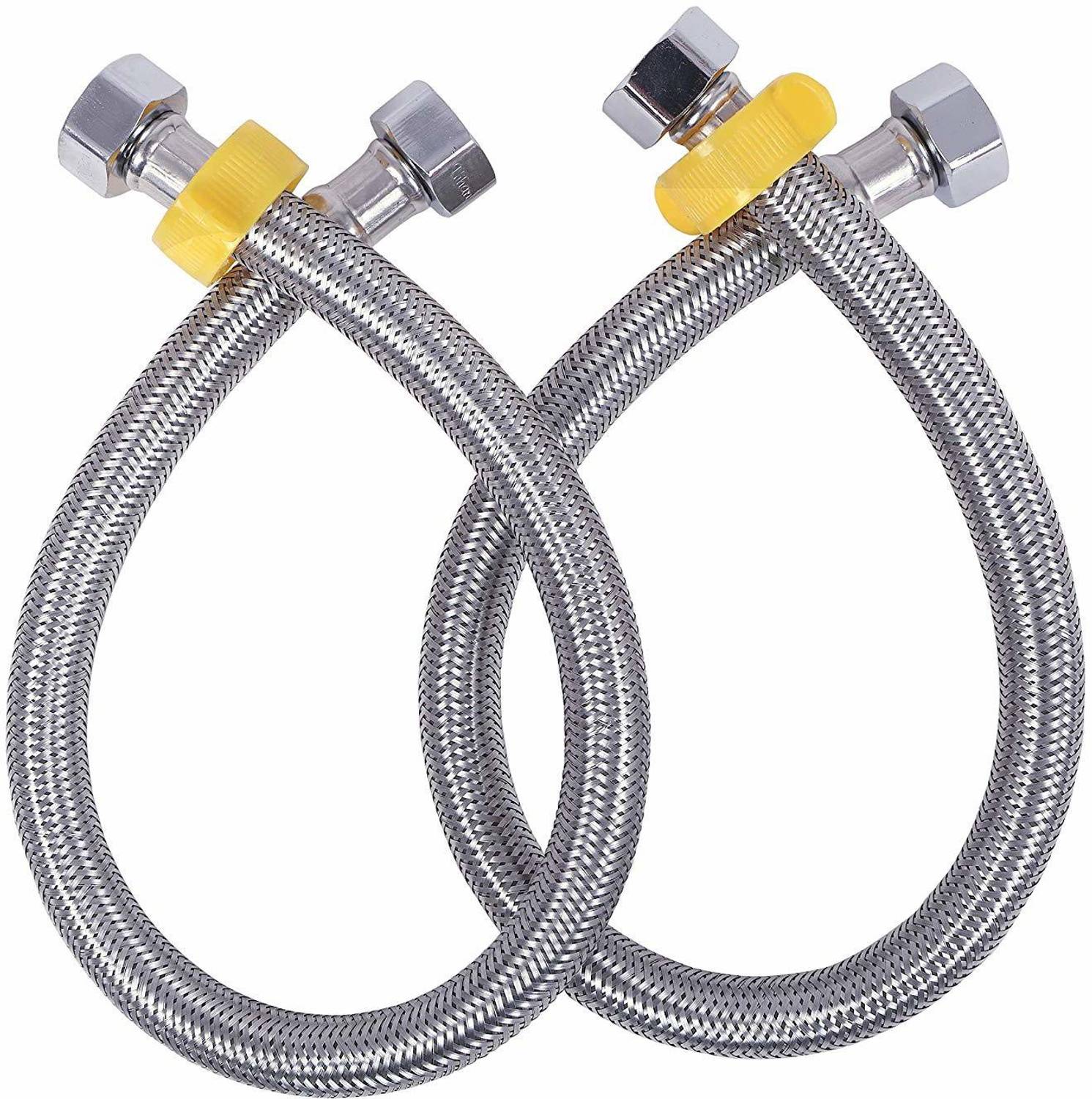 Altroz Connection-Pipe-2 EXCLUSIVE PREMIUM HEAVY QUALITY STAINLESS STEEL 304 CONNECTION PIPE 24 INCH (SET OF 2) Hose Connector Hose Pipe