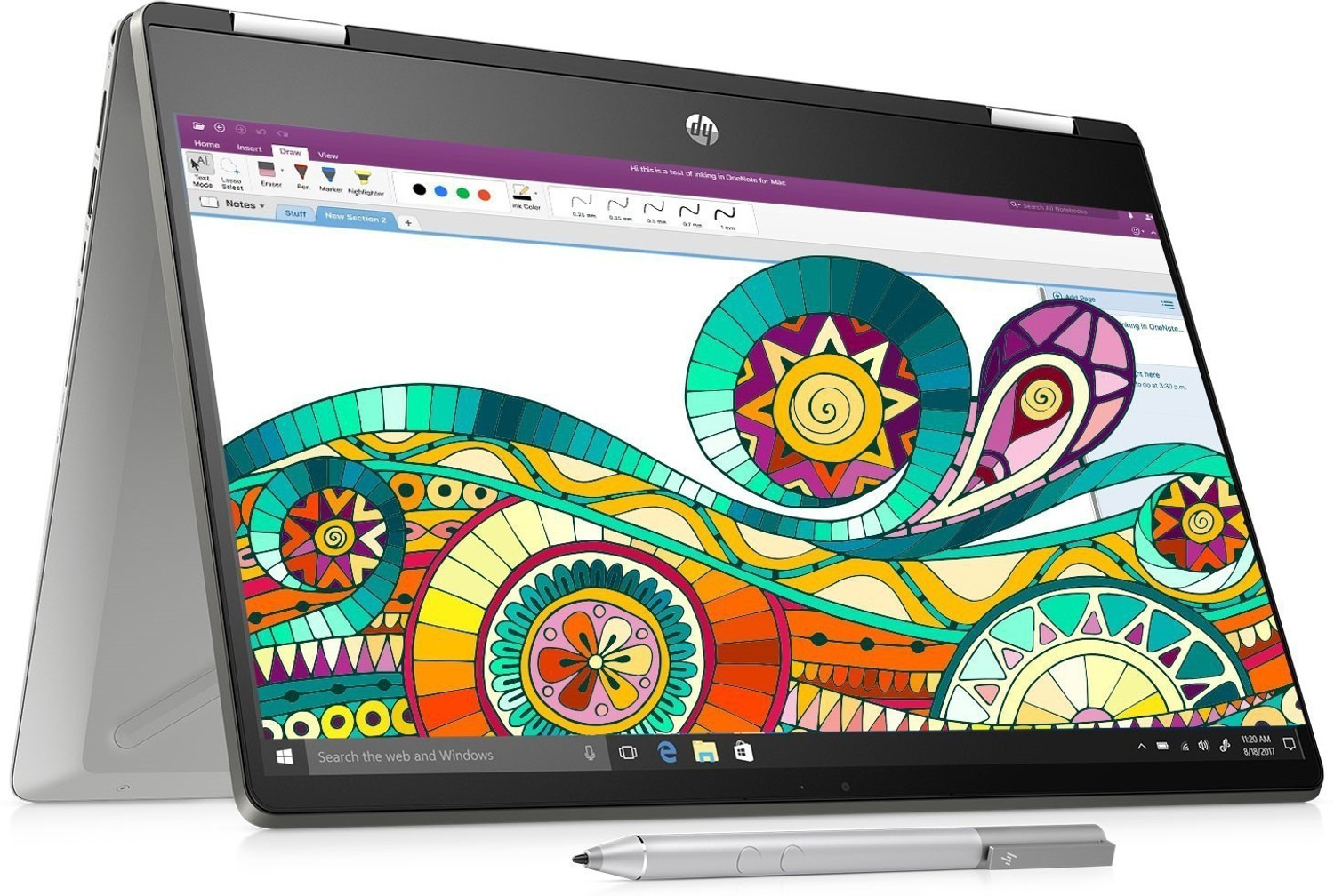 Image of HP Pavilion x360 Intel Core i3 8th Gen 8145U - (4 GB /256 GB SSD /Windows 10 Home) 14-dh0107TU 2 in 1 Laptop