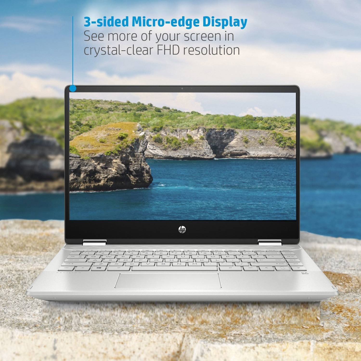 HP Pavilion x360 Intel Core i3 8th Gen 8145U - (4 GB/1 TB HDD/256