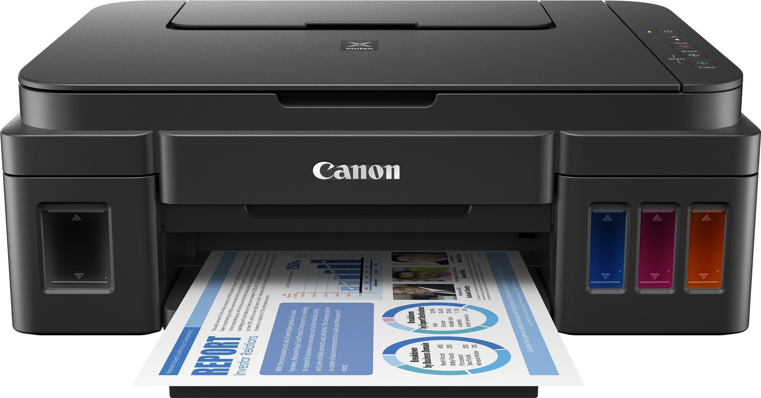 Image of Canon PIXMA G2000 Multi-function Color Ink Tank Printer (Color Page Cost: 0.21 Rs. | Black Page Cost: 0.09 Rs. | Borderless Printing)