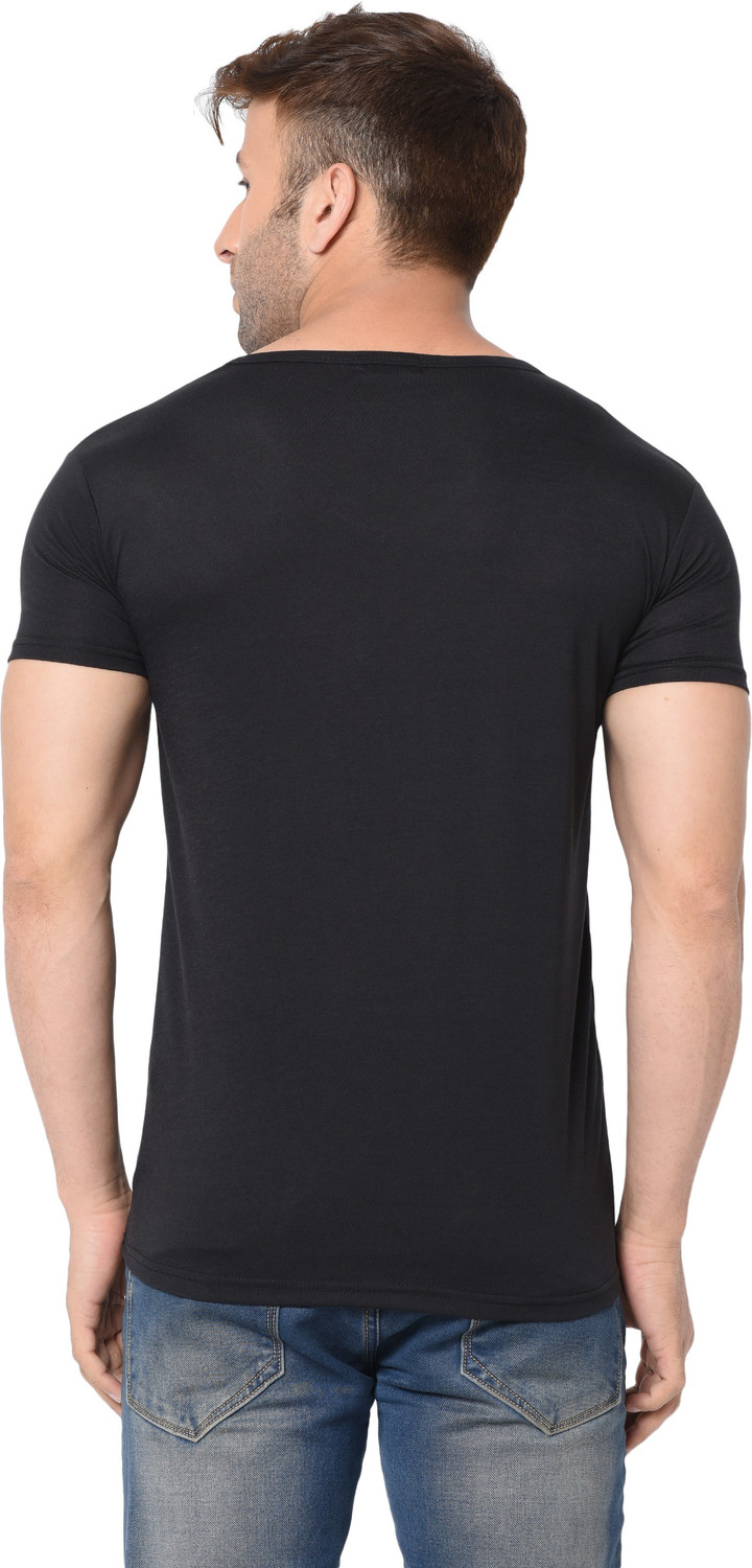 Image of Adorbs Solid Men V Neck Multicolor T-Shirt
