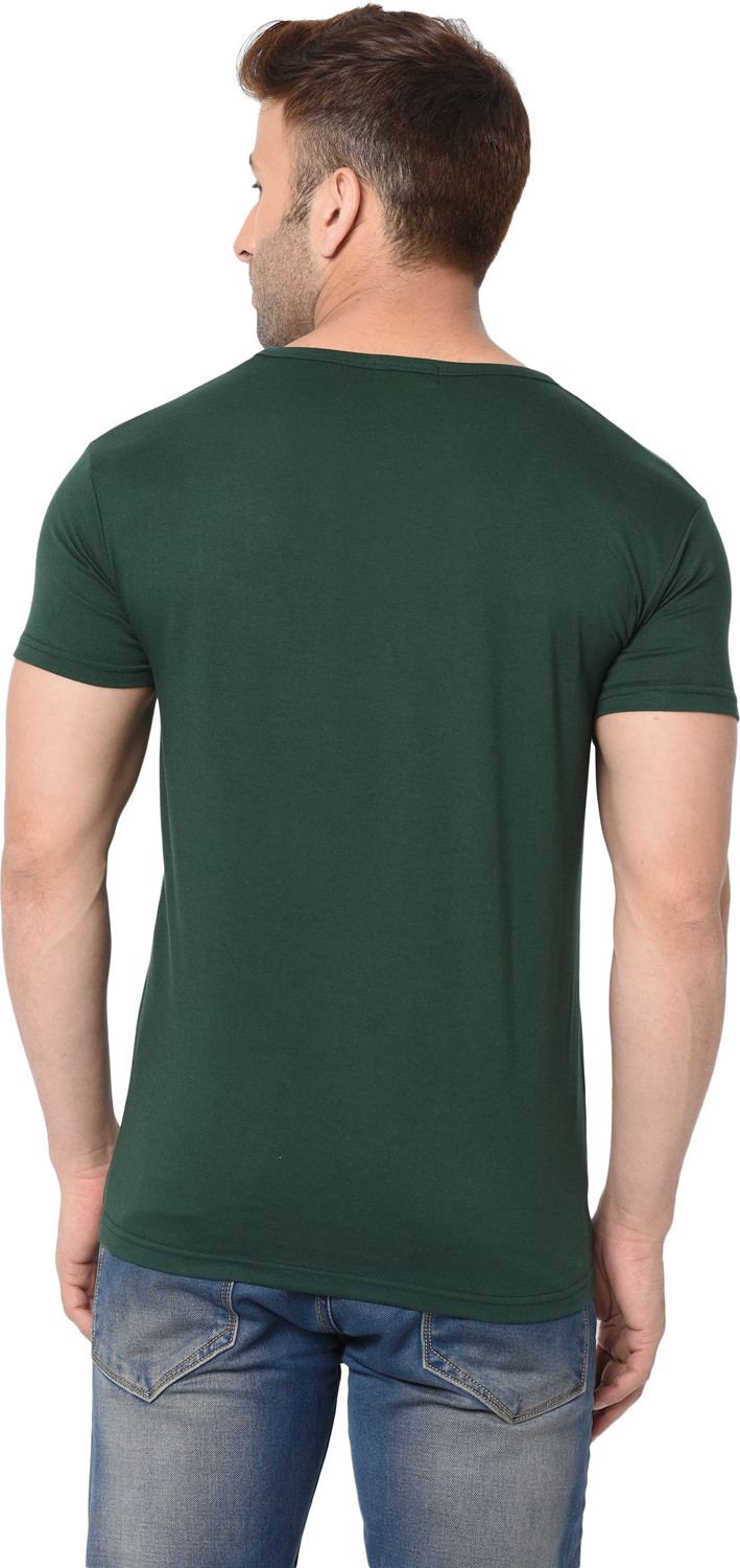 Image of Adorbs Solid Men V Neck Multicolor T-Shirt