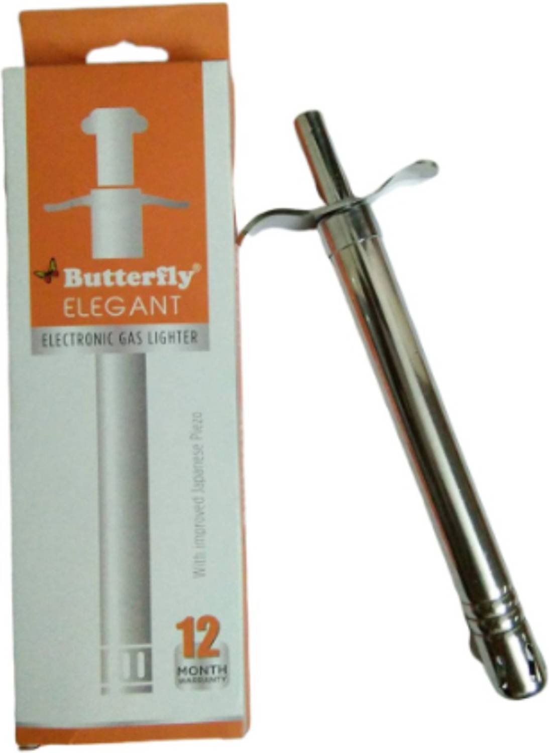 Butterfly Elegant Steel Electronic Gas Lighter