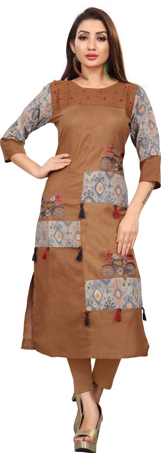 berrylicious Women Embroidered Straight Kurta
