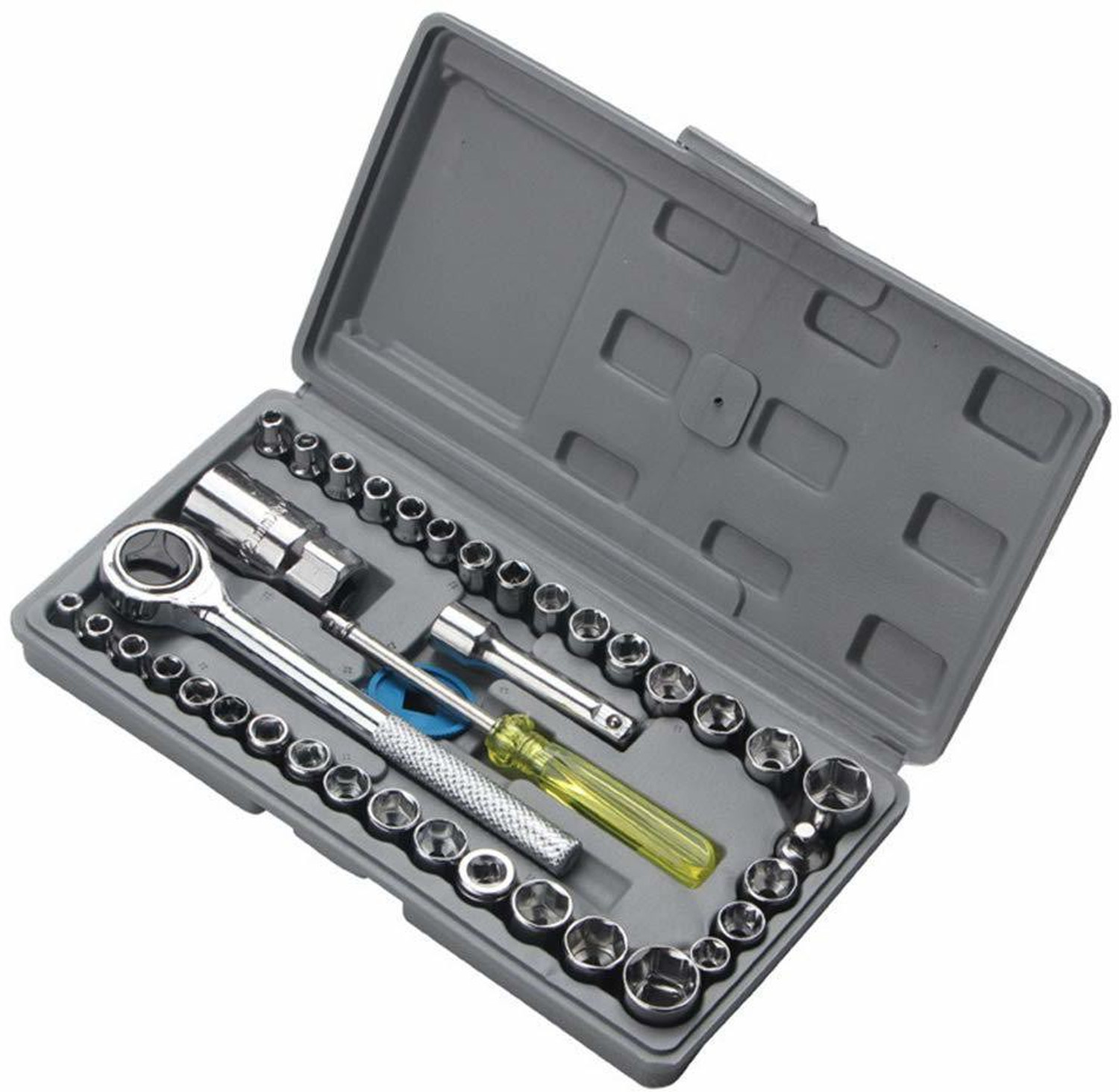 Image of MANOR ENTERPRISE 40 in 1 Screw Driver Set PCS Automobile Motorcycle Tool Box Set Socket Wrench Sleeve Suit Hardware Auto Car Repair Tools Socket Home Tool kit Set|Wrench Tool kit| Socket Set