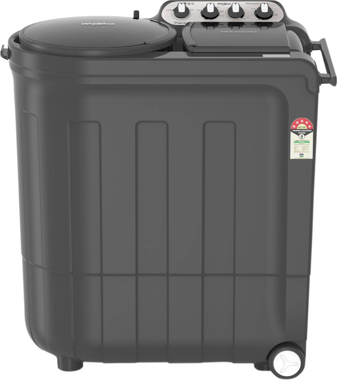 Whirlpool 8 kg 5 Star Semi Automatic Top Load Washing Machine Grey